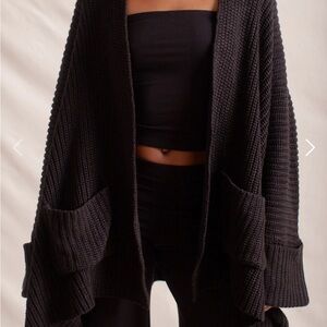 Chic Black Women's Cardigan
